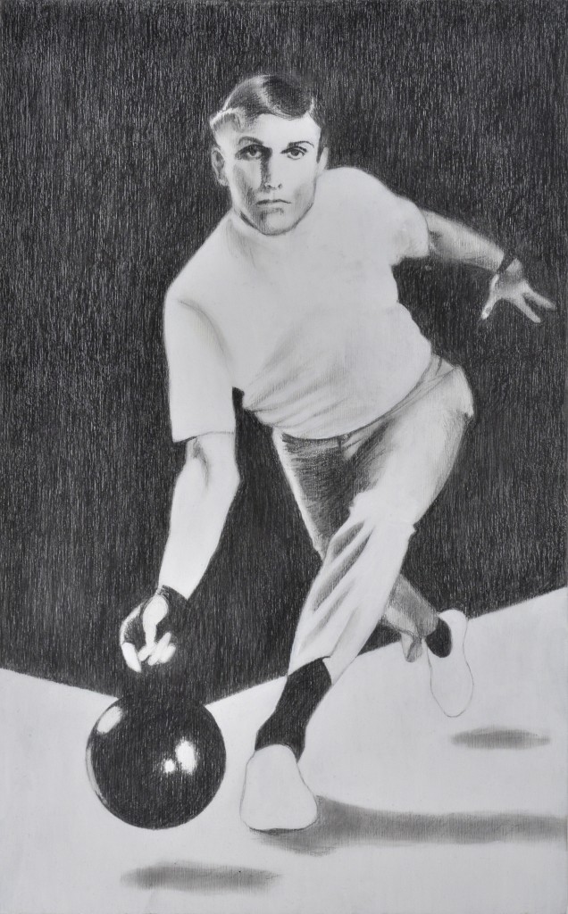 Pencil &latex on wood, 9" x12" (2014)